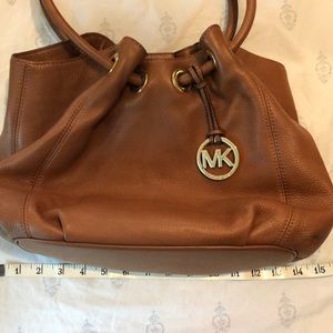 MK Brown leather handbag